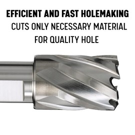 Drill America 1/2" X 1" High Speed Steel Annular Cutter with Pilot, DWC Series