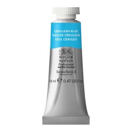 Winsor & Newton Professional Water Colour Paint, 14ml tube, Cerulean Blue