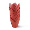 SimpleGood Red Check Medium Size Tulip Baking Cups Cupcake Liners