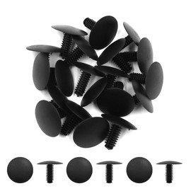 20pcs Black Car Plastic Push Rivet Fastener Bumper Clips Fit 5mm x 4mm Dia Hole
