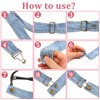6 Sets Overalls Buckles, Metal Overall Replacement Clasp Clips with