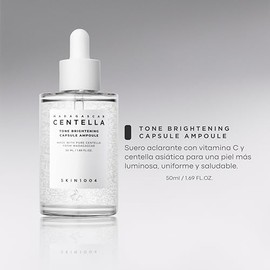 SKIN1004 Madagascar Centella Tone Brightening Capsule Ampoule 50 ml – Suero Facial con Centella Asiática – Iluminación y Apariencia Uniforme – Textura
