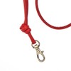 Logan Whistles Lamb Nappa Leather Lanyard with Brass Clip, Red