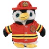 DolliBu Marine Wild Penguin Firefighter Stuffed Animal with Name Personalization