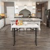 Lifetime Commercial Height Adjustable Folding Utility Table, 4-Foot
