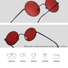 Retro Small Round Polarized Sunglasses for Men Women Circle Hippie