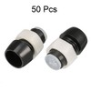 uxcell 50pcs 5mm LED Lamp Holder Light Bulb Socket Plastic