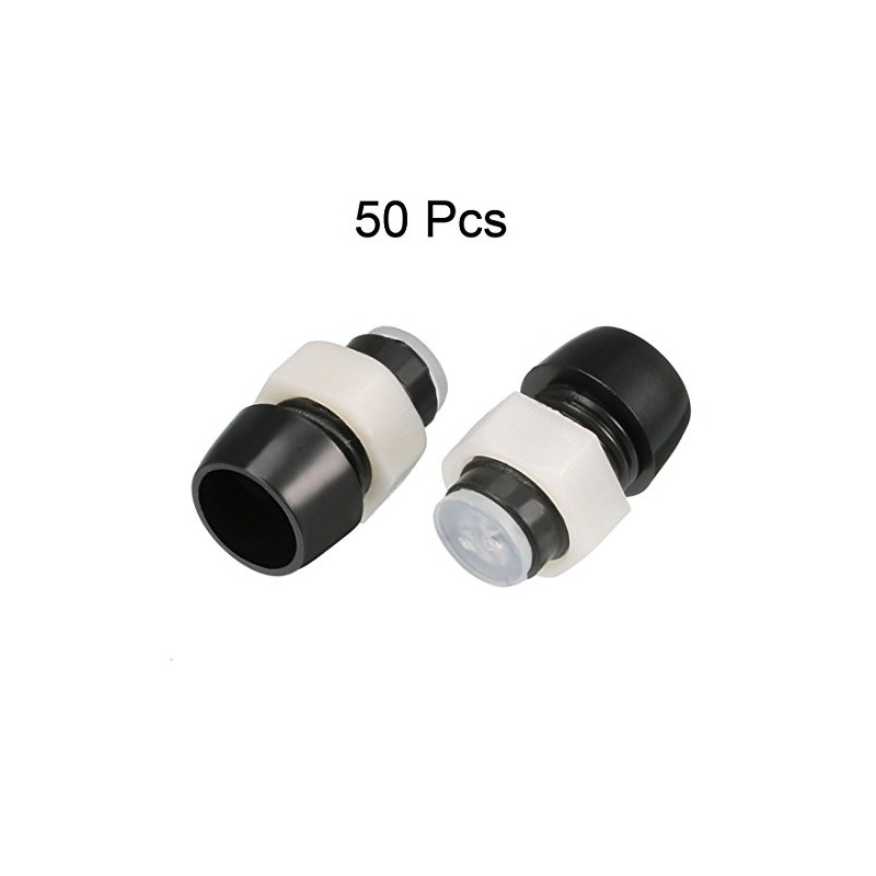 uxcell 50pcs 5mm LED Lamp Holder Light Bulb Socket Plastic