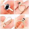 2.5CT Moissanite Engagement Ring for Women VVS1 Clarity Black Oval