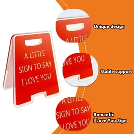 Valentines Day Gifts, Romantic I Love You Mini Sign Gifts, Fun Boyfriend Gifts, Perfect for gifts for girlfriends, wives, mums, and anniversaries.Cute and unique Valentines Tabletop Decorations