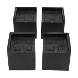 4 Square Furniture Raisers, 3 Inch Plastic Furniture Raisers, Supports up to 2200 pounds for Washing Machine, Bed, Couch, Table, Sofa