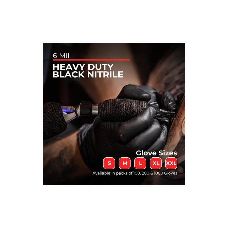 Disposable Nitrile Gloves London Labs Heavy Duty Mil 100
