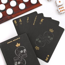 Iron & Glory Games Night | Wooden Games Compendium With Dice Set, Playing Cards, Dominoes Set & Checkers | 4 In 1 Travel Games For Adults | Adult Board Games | Coffee Table Decor & Living Room Decor