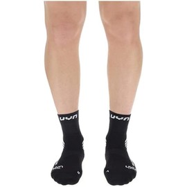 UYN Men's Run Trail Challenge Sock, Black/White, M EU
