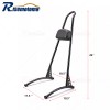 RI Gloss Black 24" Tall Passenger Sissy Bar Backrest w/Pad
