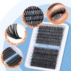 Lash Clusters 240 Pcs Individuals Eyelash Extensions 16-20MM Dramatic Long