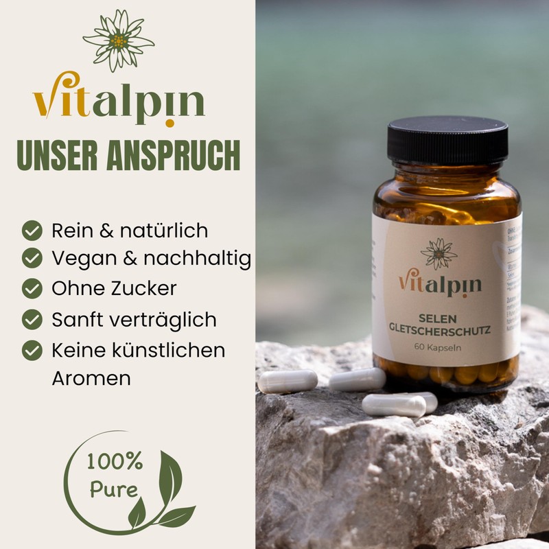 Vitalpin Natural Products - Selenium Capsules 200 μg High Dose