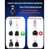 WLJH 74 Led Bulb Dash Lights Super Bright T5 2721