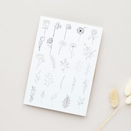 Instant Tattoo Tattoo Tattoo Tattoo Tattoo Tattoo Flower / 인스턴트타투 타투도안 야생화 스티커문신 꽃