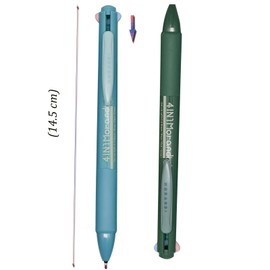 Lopenle 4 Colors 6 Pens 1 Set Ballpoint Pen, Multicolor Ballpoint Pen, Neutral Ballpoint Pen, Writing Instrument, Cute, Retractable Marking, 4 Colors Interchangeable, Retractable Ballpoint Pen
