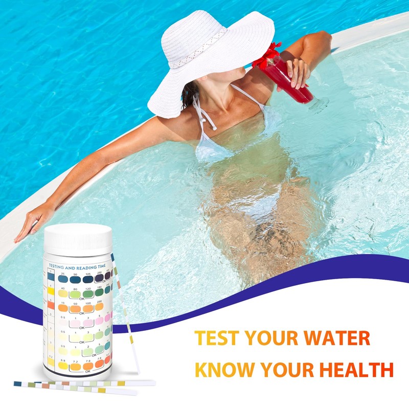 Hot Tub Test Strips, 100 Strips Water Hardness Test Kit,