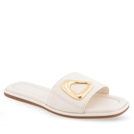 Aerosoles Women's Blaire Slide Sandal, Eggnog Leather, 8