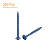 sourcing map #8x2" Pocket Hole Screws, 250pcs Square Drive Self