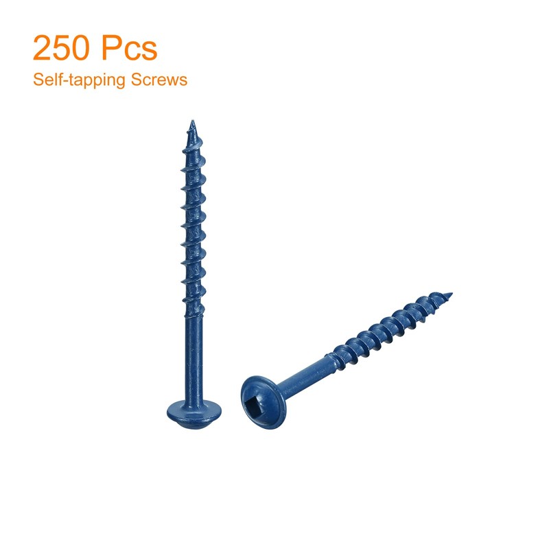 sourcing map #8x2" Pocket Hole Screws, 250pcs Square Drive Self