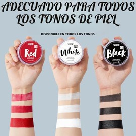 Spooktacular Creations- Kit de maquillaje de Halloween de 8 piezas, 3 pinturas faciales y corporales, base de aceite, 3 pinceles para pintar, 2 cuchar