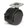 Merriway® BH06026 (4 Pcs) Castor Caster Twin Wheel Plate Fix,