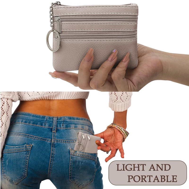 Coinpursepouch, khaki, leisure