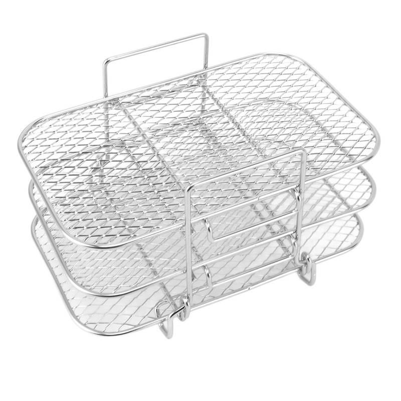 Fryer Rack 3 Layer Design Grill Rack Stainless Steel Dehydrator