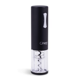 Cheer Electric Wine Opener with USB Rechargeable Lithium battery with Foil Cut: Black 7717-1795-02