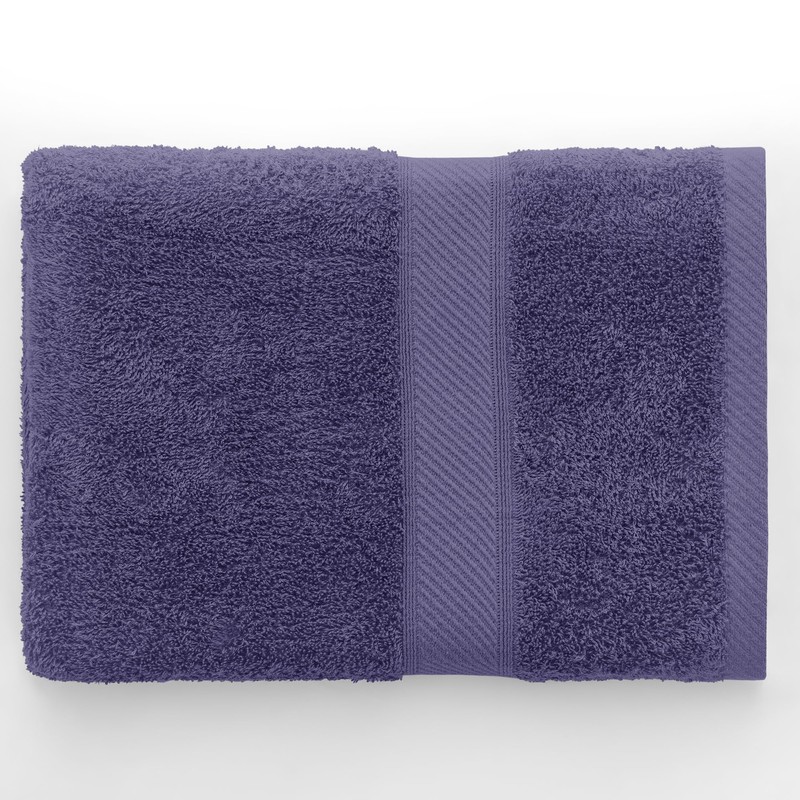 DecoKing Bath Towel 70 x 140 cm Purple Cotton Bamboo