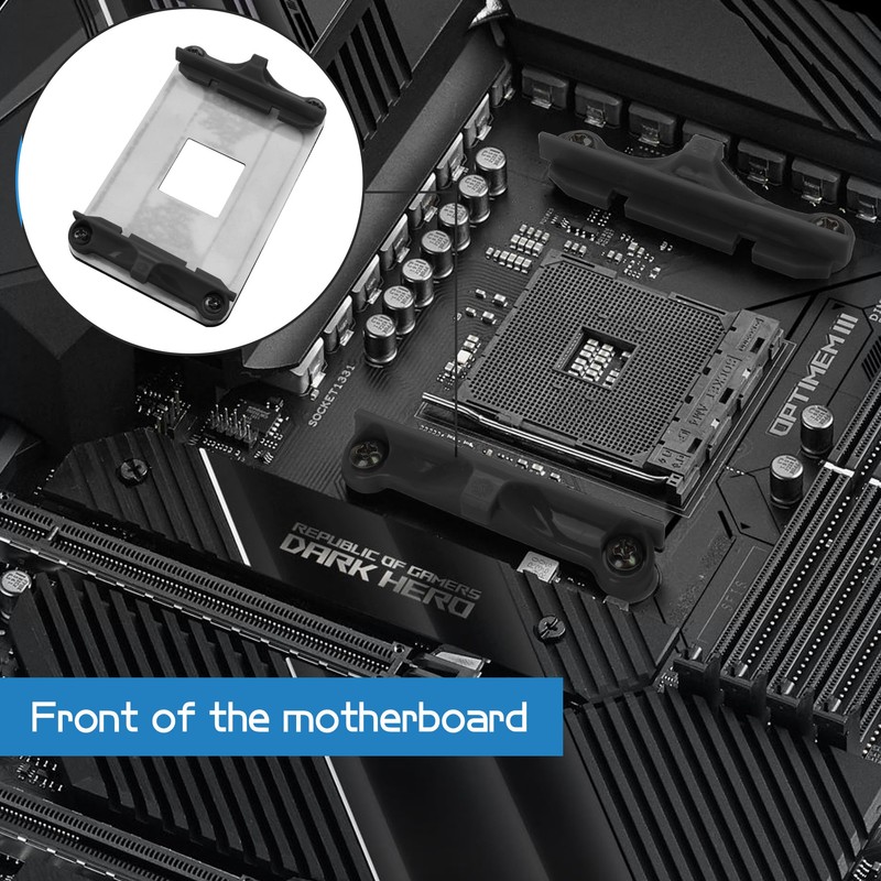 YAODHAOD CPU Back Plate Cooling Fan Bottom Iron Shelf for