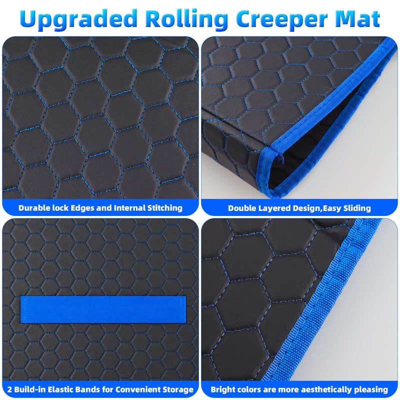 Magic Rolling Creeper Mat, 60x28 IN Mechanic Mat for Low