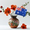 Fiohiros 15 Pcs 5.5x8.3 in Australia Hand Waving Flag, Australia