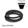 sourcing map XPZ-950 V-Belts Drive Belt 950mm Pitch Girth 10mm