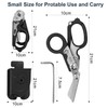 Trauma Scissors Multitool Rescue Scissors with 6 Practical Functions Foldable