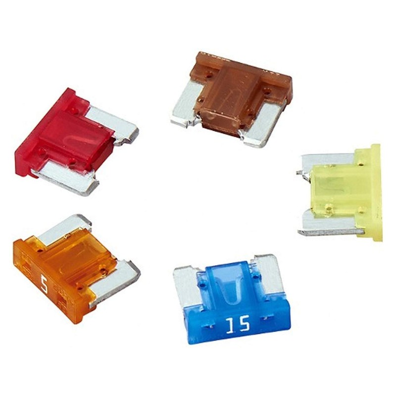Assortment LED Status Micro Low Profile Car Fuses Set of