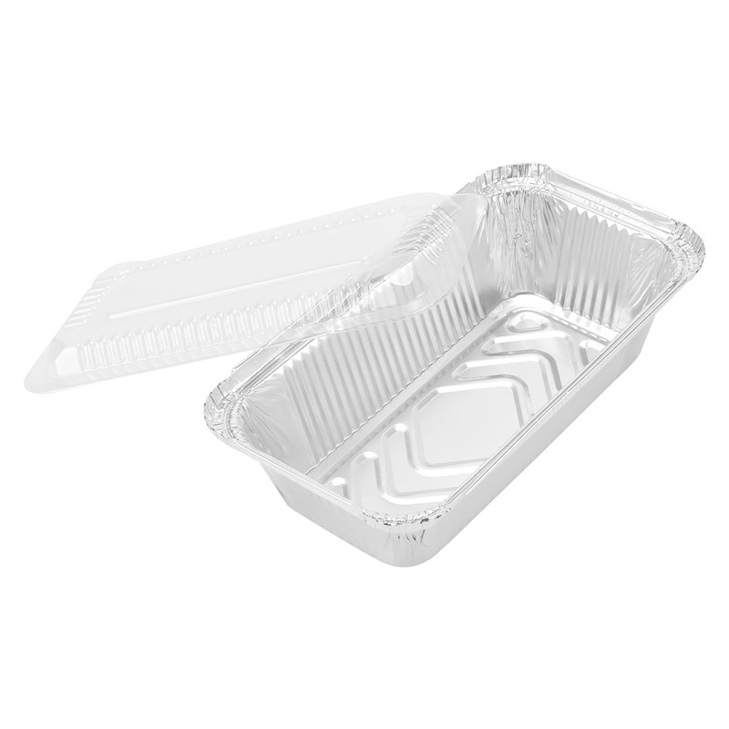 TAICHEUT 60 Pack 1.5 Lb Aluminum Loaf Pans, Silver Small
