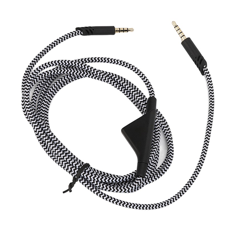 Gaming Headset Extension Cable Replacement Braiding Headphone Extension Cord with