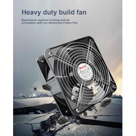 Wathai Wathai AC Axial 2060 200mm Case Muffin Fan 110v 120V Dual Ball High Performance Industrial Case Cooling Fan 200mm x 200mm x 60mm
