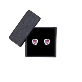 SOFIA MILANI - Women's Earrings 925 Silver - with Zirconia Stone - Heart Stud Earrings - 20369_20364, Sterling Silver, Cubic Zirconia