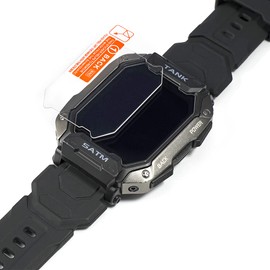 AMAZTIM Puccy 2 Pack Screen Protector, compatible C20/C20 PRO 5ATM Smart Watch smartwatch Guard （ Tempered Glass Protectors）