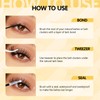 QUEWEL Lash-Cluster Kit 144Pcs D Curl Mixed 3 Styles Eyelashes-Individual