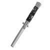 1PC Stainless Steel Switchblade Spring Pocket Oil Hair Comb Foldable