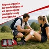Red Empty First Aid Bag, Portable Oxford Cloth Emergency Medical