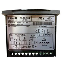Dixell Temperature Controller XR06CX-4N1F1 Programmable-Commercial for Freezer 120V