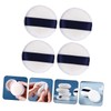 SAFIGLE 4Pcs Fluffy Round Powder Puff with Ribbon for Makeup